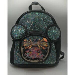 Girls Bow Sequins PU Minnie Mouse-inspired mini backpack